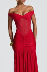 ALAIA MAXI DRESS - RED