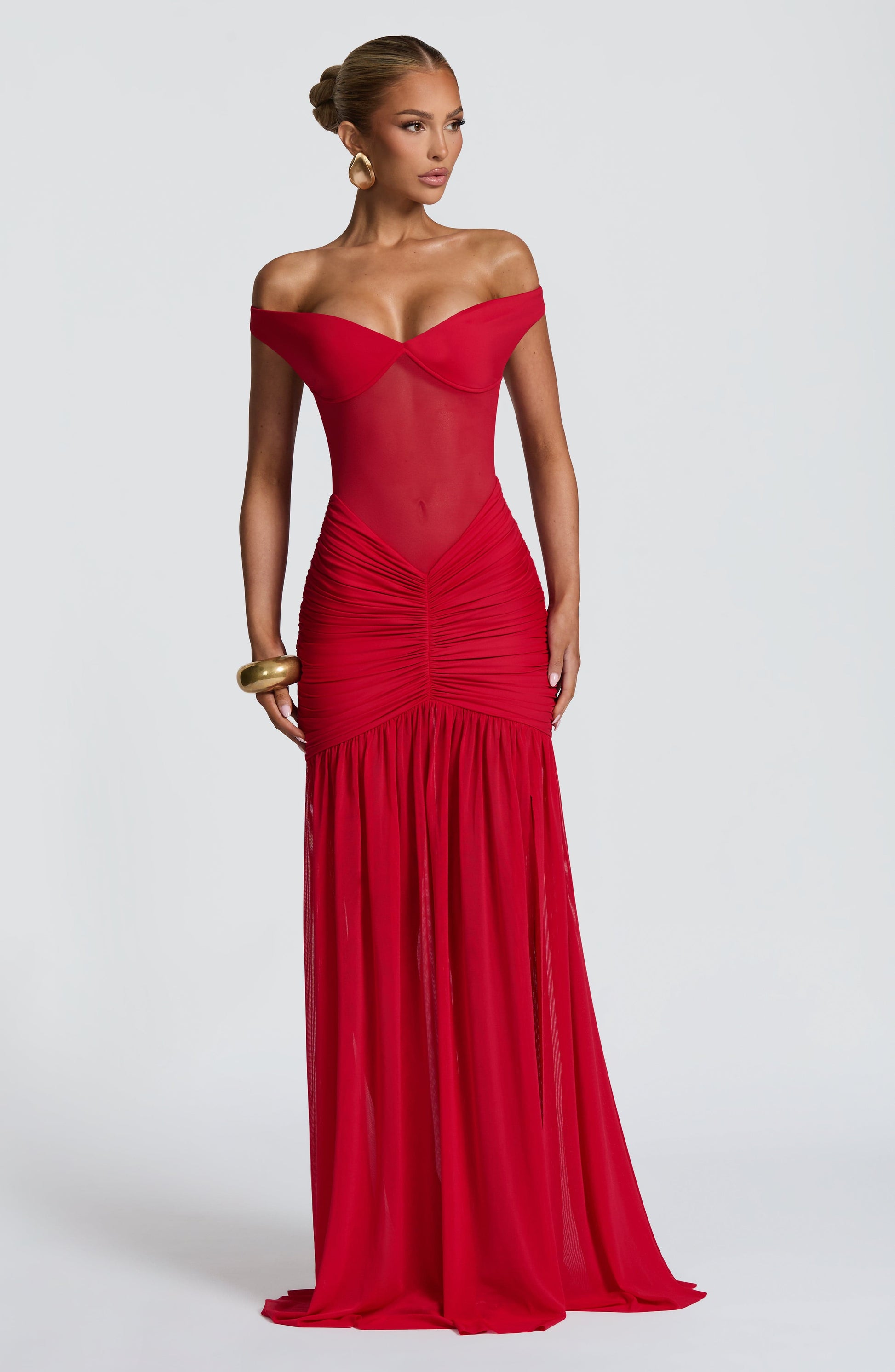 ALAIA MAXI DRESS - RED