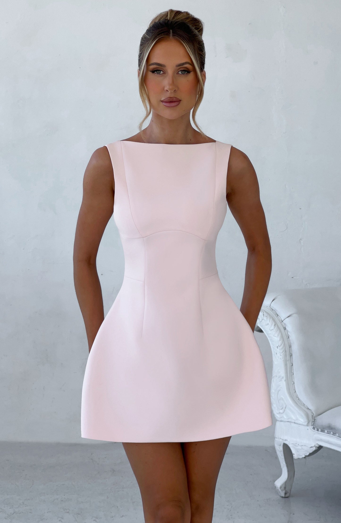 ALANA MINI DRESS - BLUSH