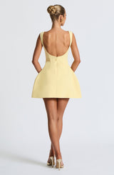 ALANA MINI DRESS - LEMON