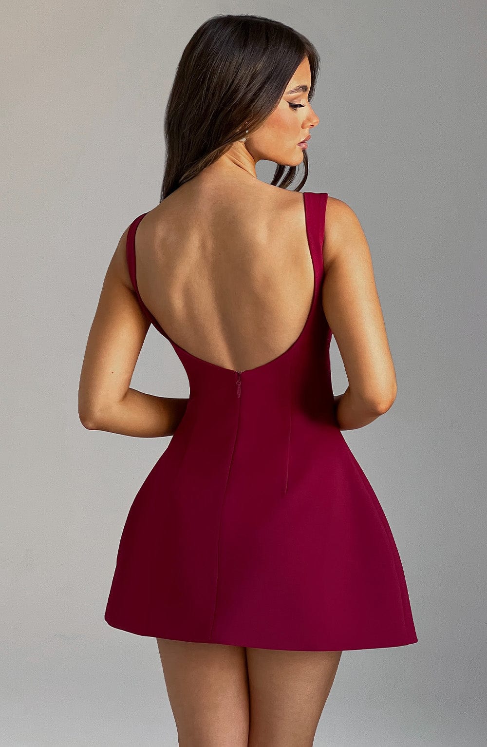ALANA MINI DRESS - WINE