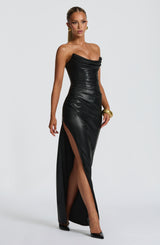 ALBA MAXI DRESS - BLACK