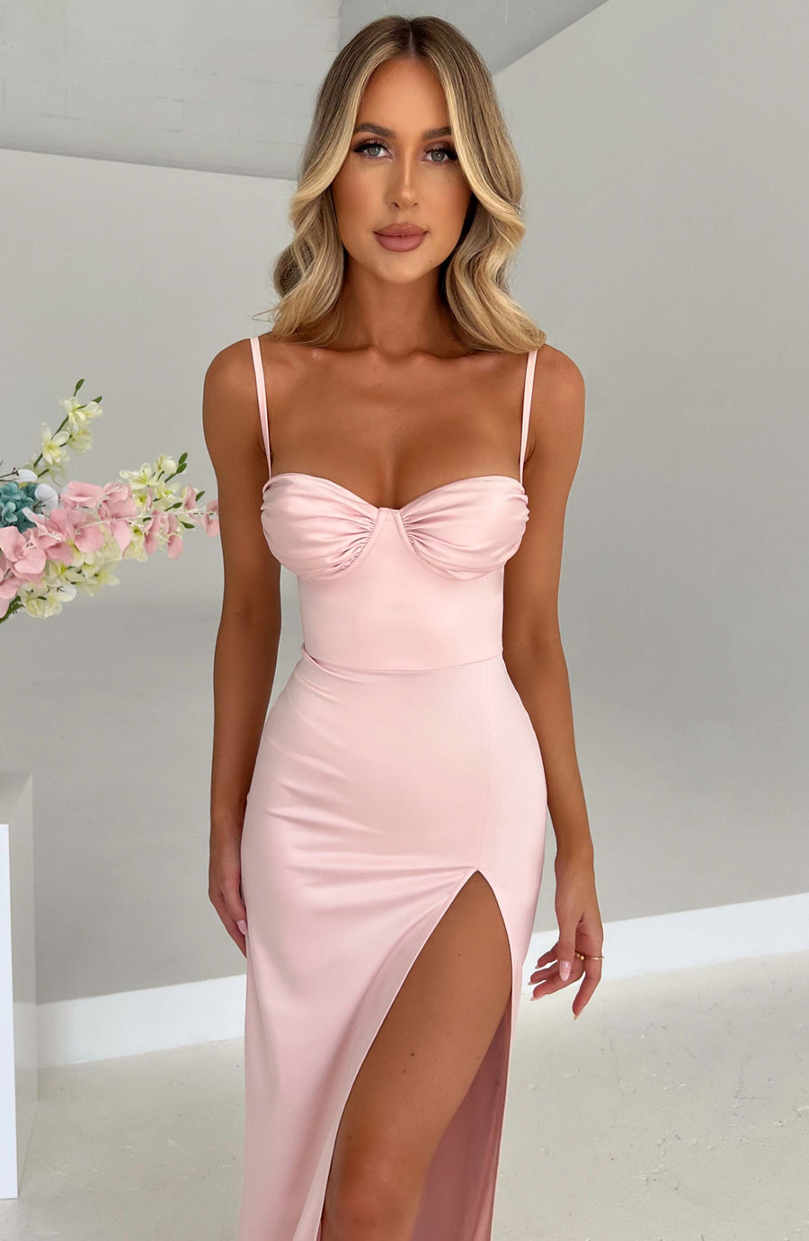 ALORA MAXI DRESS - BLUSH