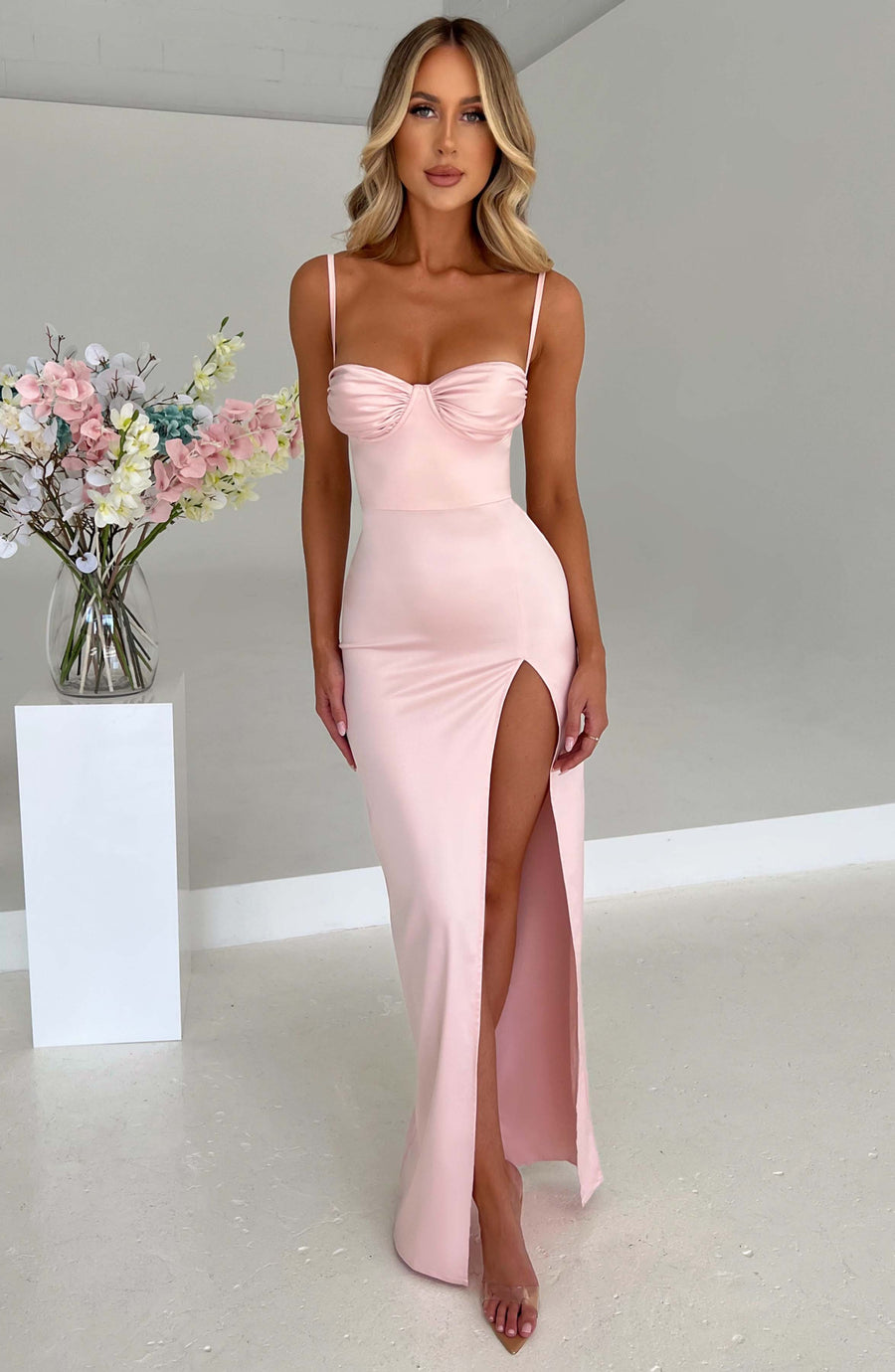 ALORA MAXI DRESS - BLUSH