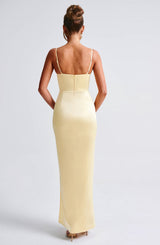 ALORA MAXI DRESS - LEMON