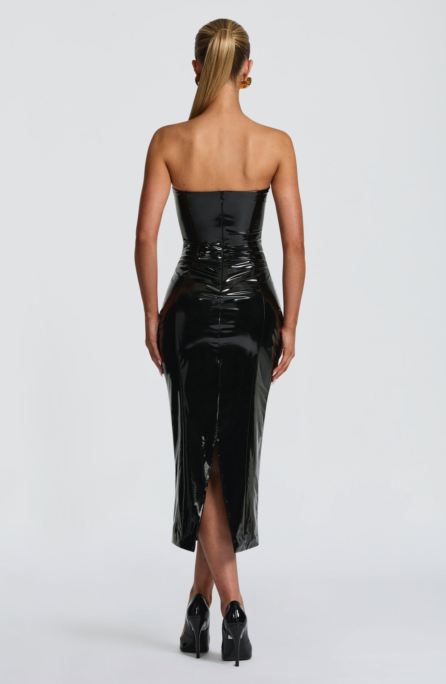 AMALA MIDI DRESS - BLACK
