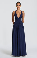 AMARIS MAXI DRESS - NAVY