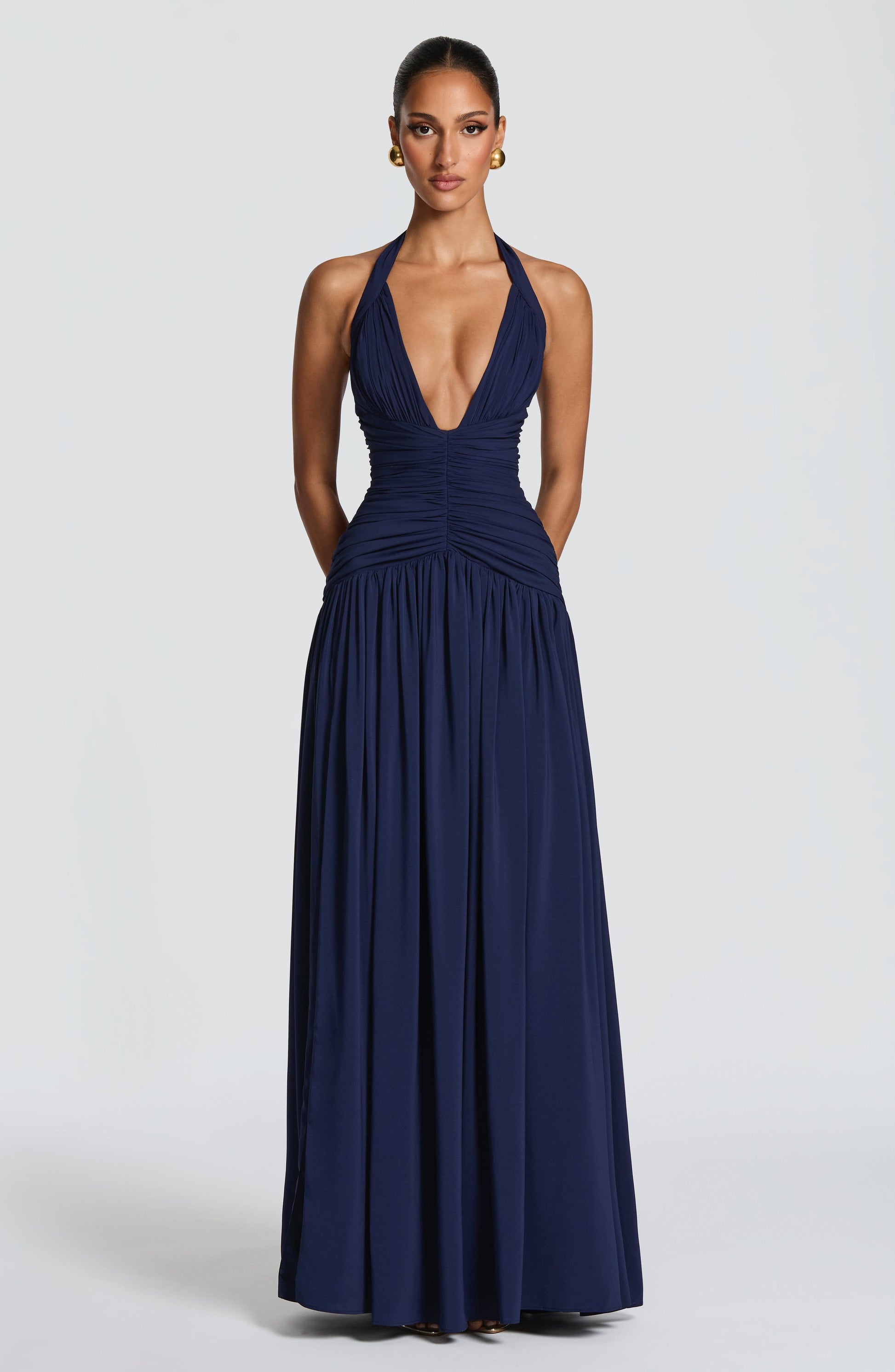AMARIS MAXI DRESS - NAVY