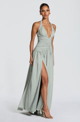 AMARIS MAXI DRESS - SAGE