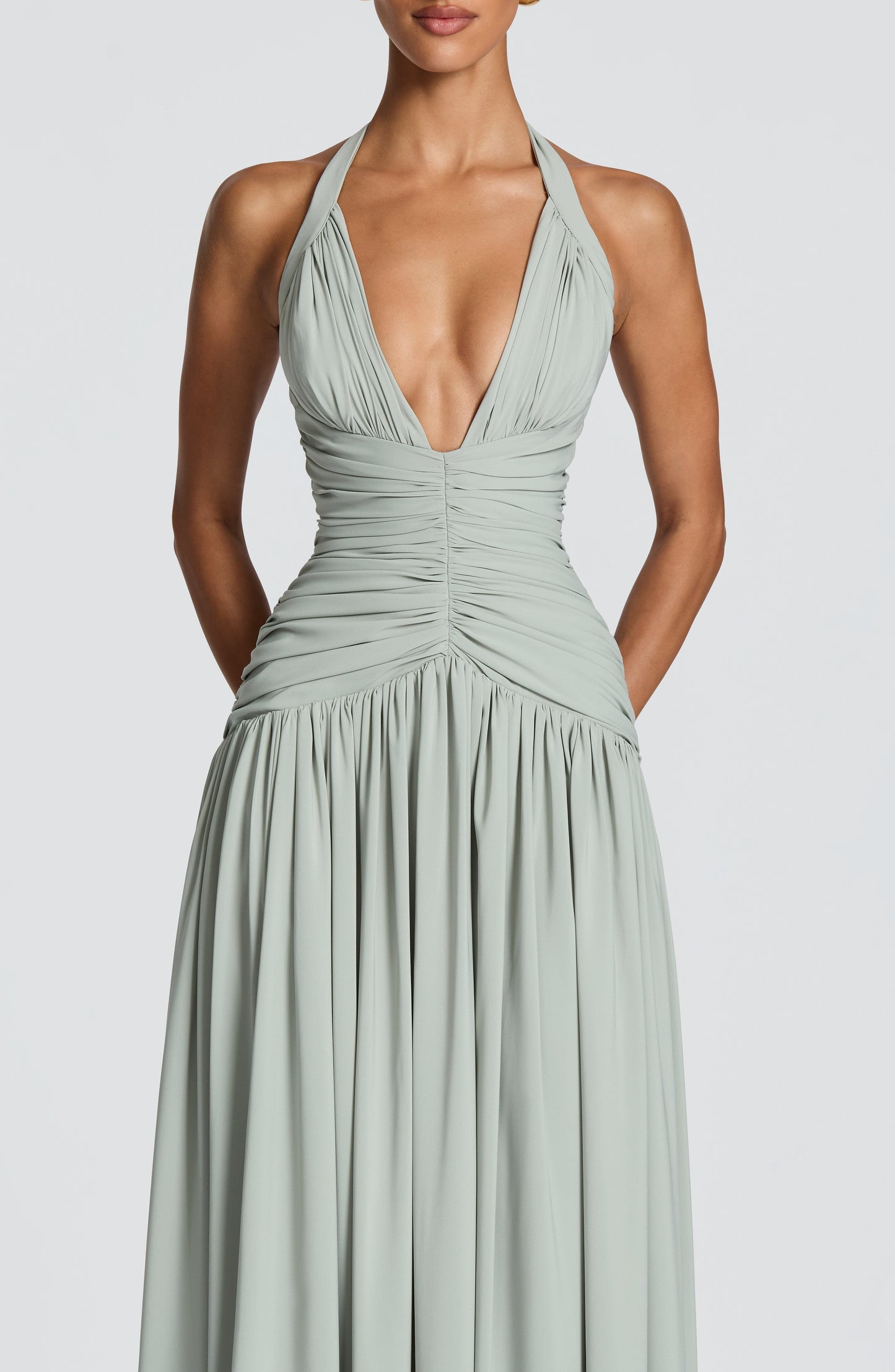 AMARIS MAXI DRESS - SAGE