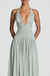 AMARIS MAXI DRESS - SAGE