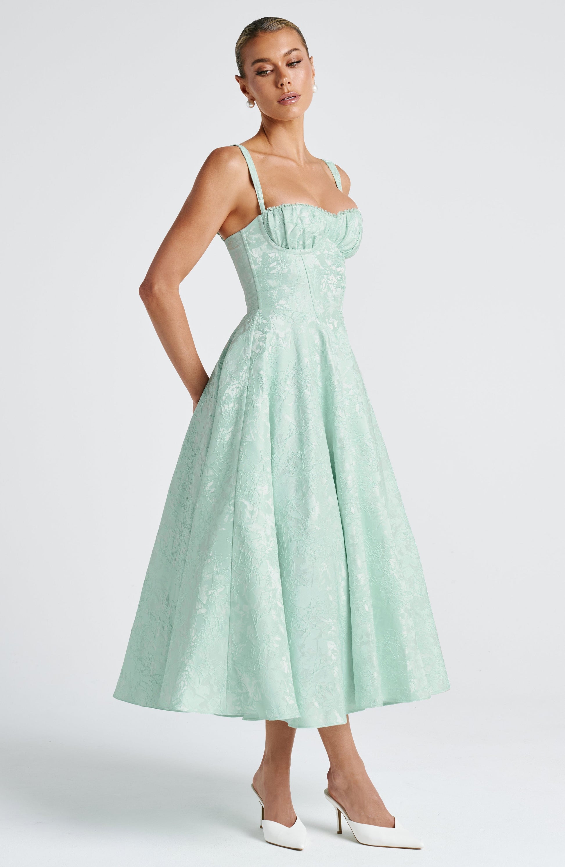 AMITY MIDI DRESS - MINT