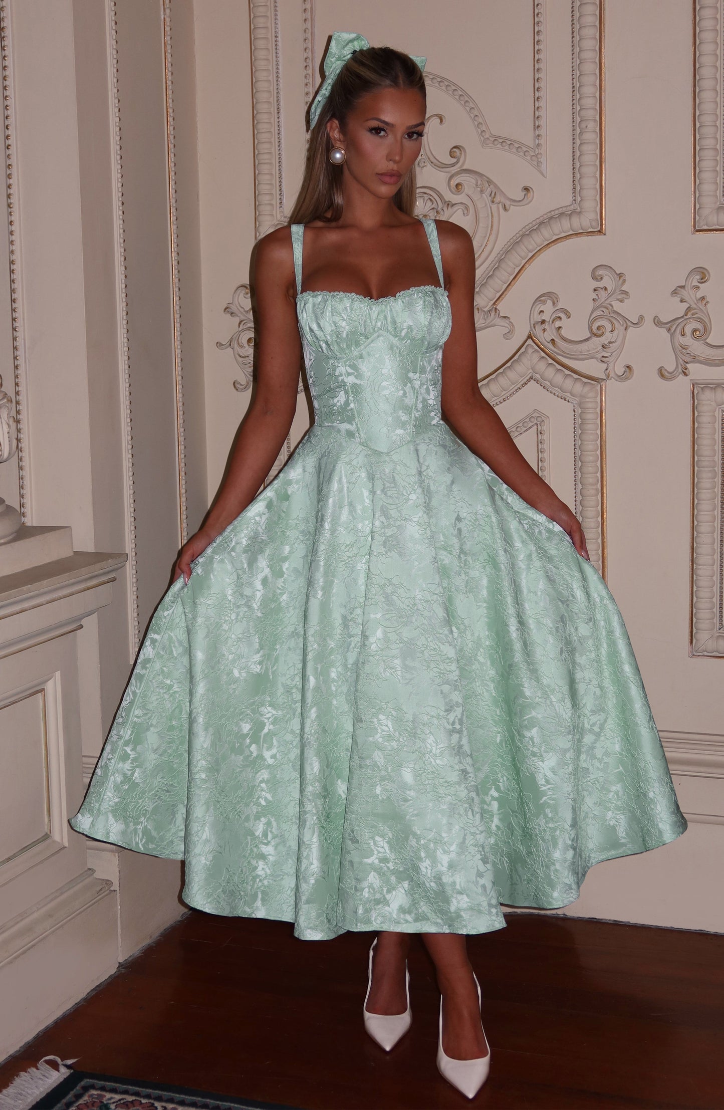 AMITY MIDI DRESS - MINT