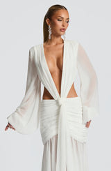 ANDRINA MAXI DRESS - IVORY