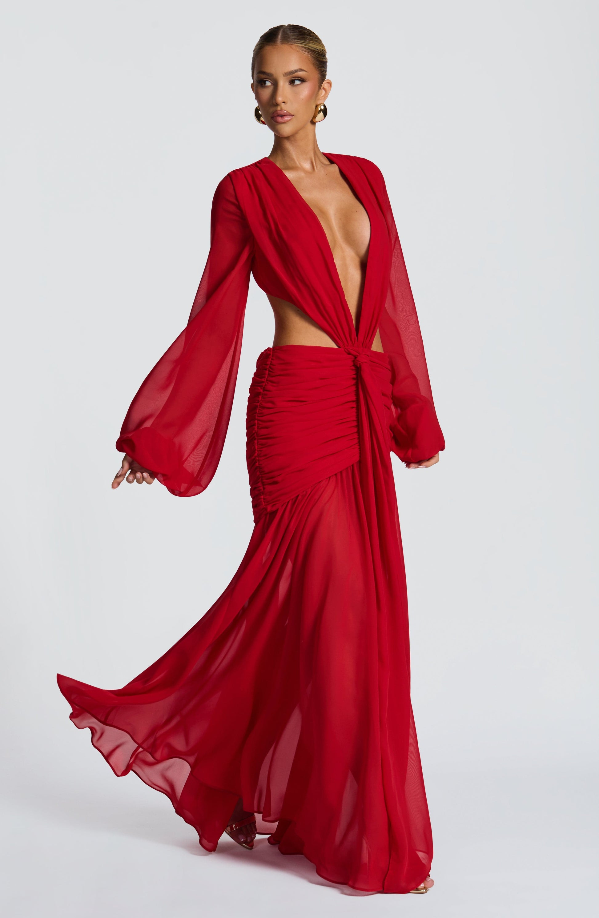ANDRINA MAXI DRESS - RED