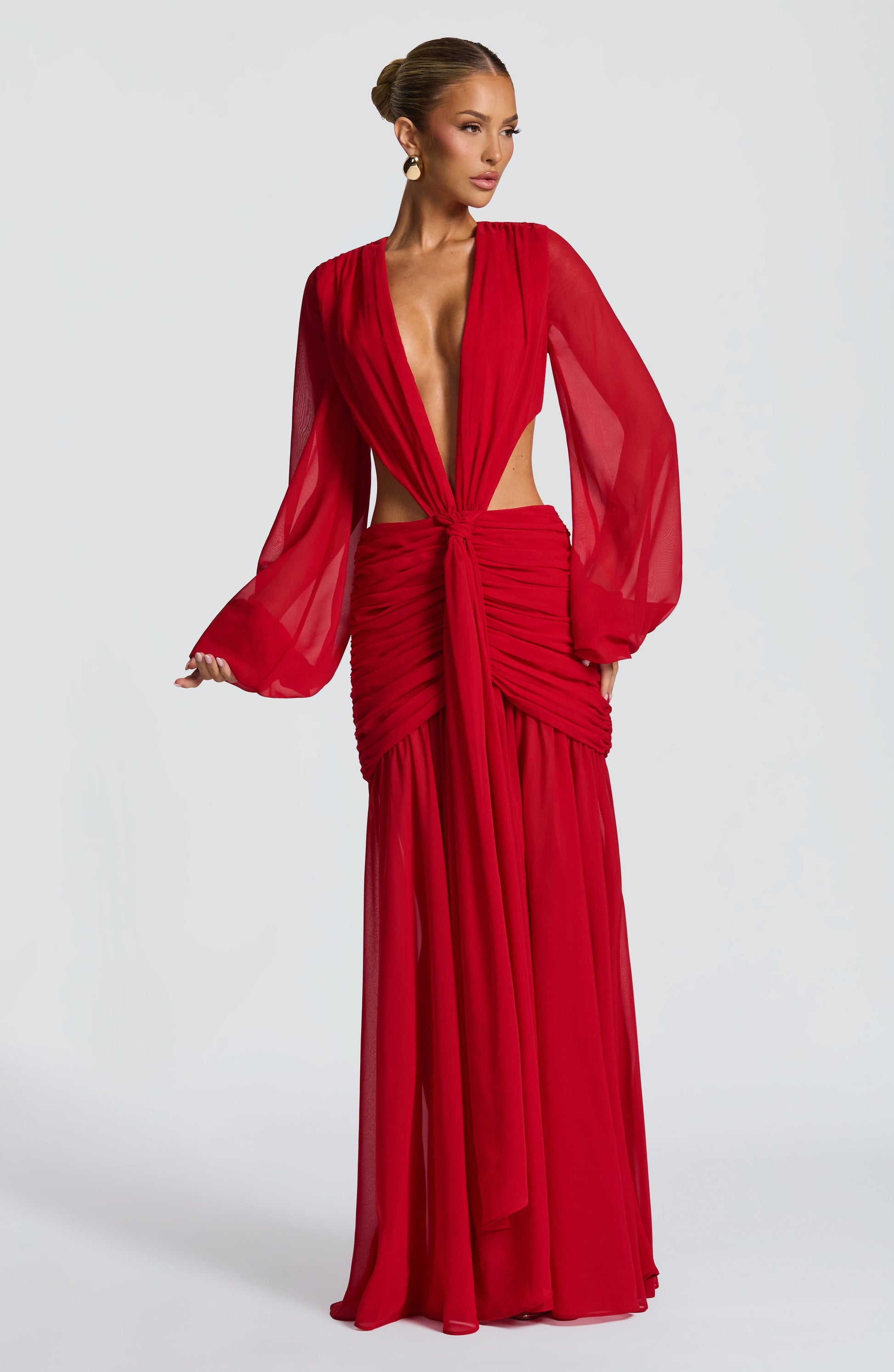 ANDRINA MAXI DRESS - RED