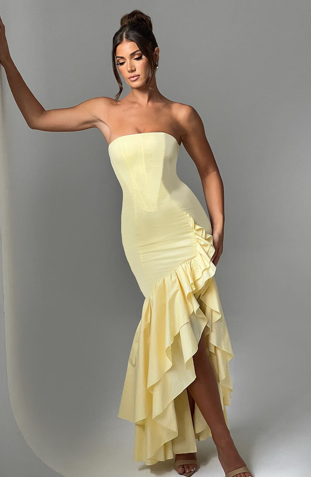 ANGELINA MAXI DRESS - LEMON