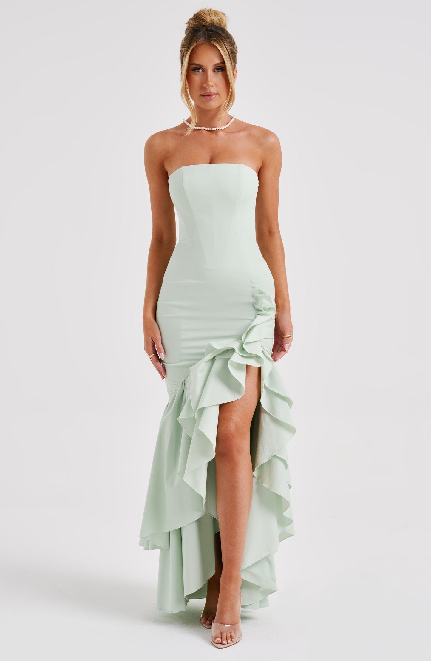 ANGELINA MAXI DRESS - SAGE