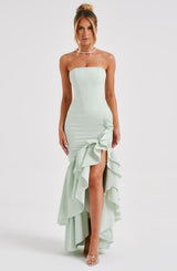 ANGELINA MAXI DRESS - SAGE