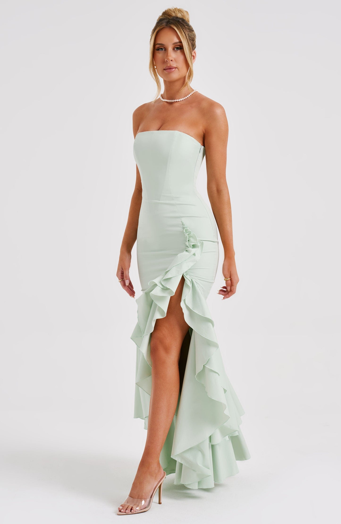 ANGELINA MAXI DRESS - SAGE