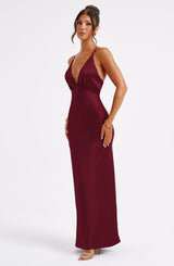 ANJA MAXI DRESS - BURGUNDY