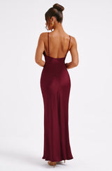 ANJA MAXI DRESS - BURGUNDY