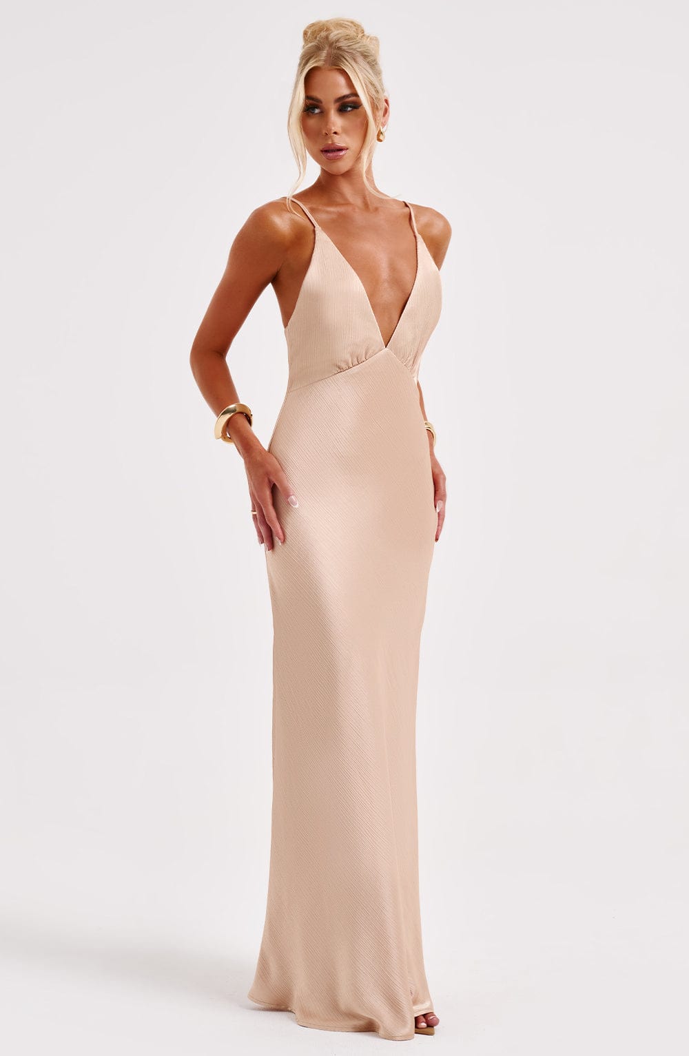 ANJA MAXI DRESS - CHAMPAGNE