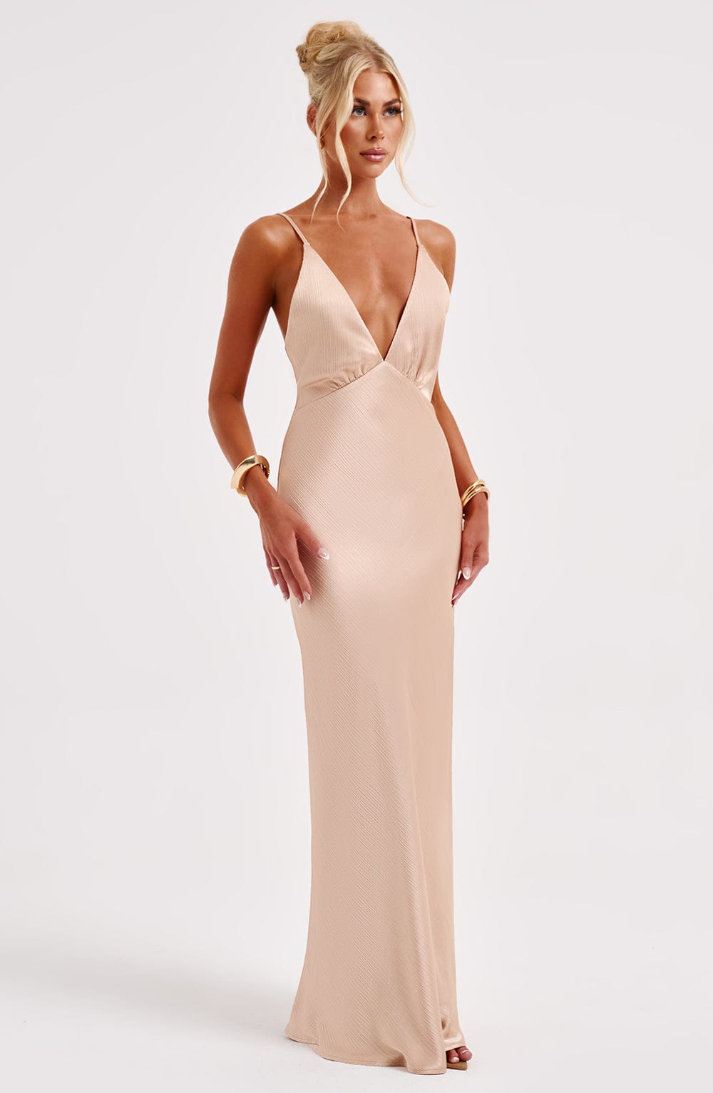 ANJA MAXI DRESS - CHAMPAGNE
