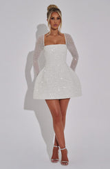 ANNABELLE MINI DRESS - IVORY