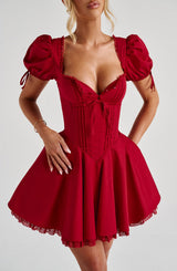 ANNIE MINI DRESS - RED