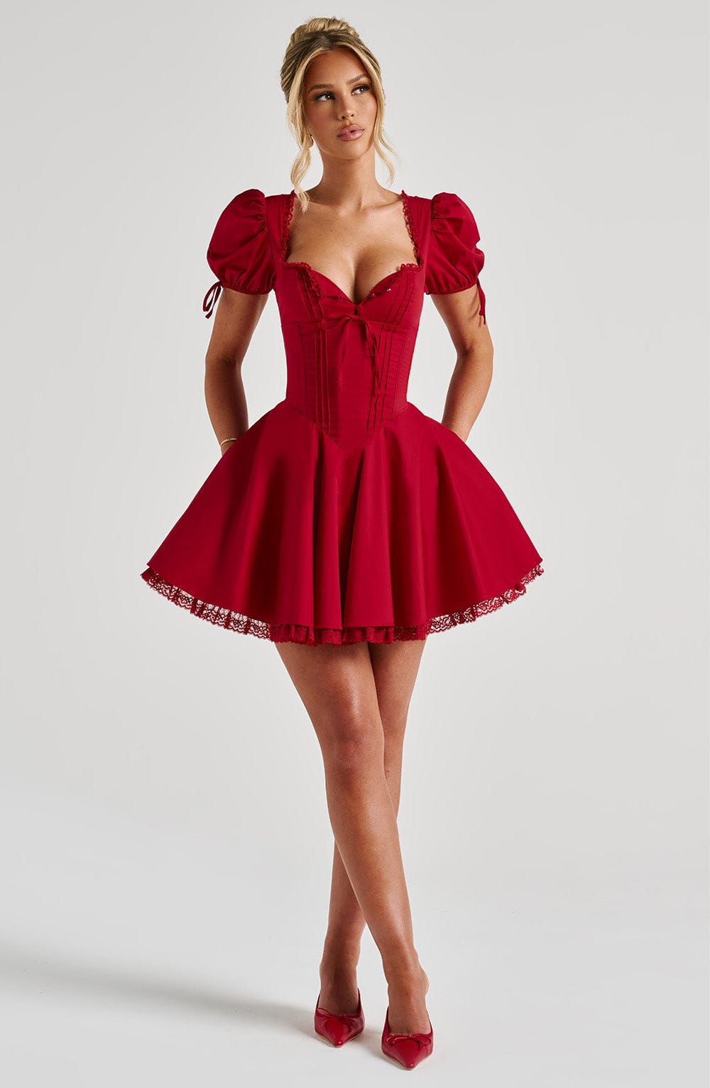 ANNIE MINI DRESS - RED