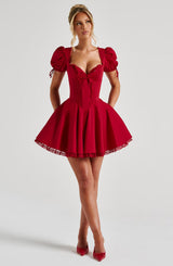 ANNIE MINI DRESS - RED