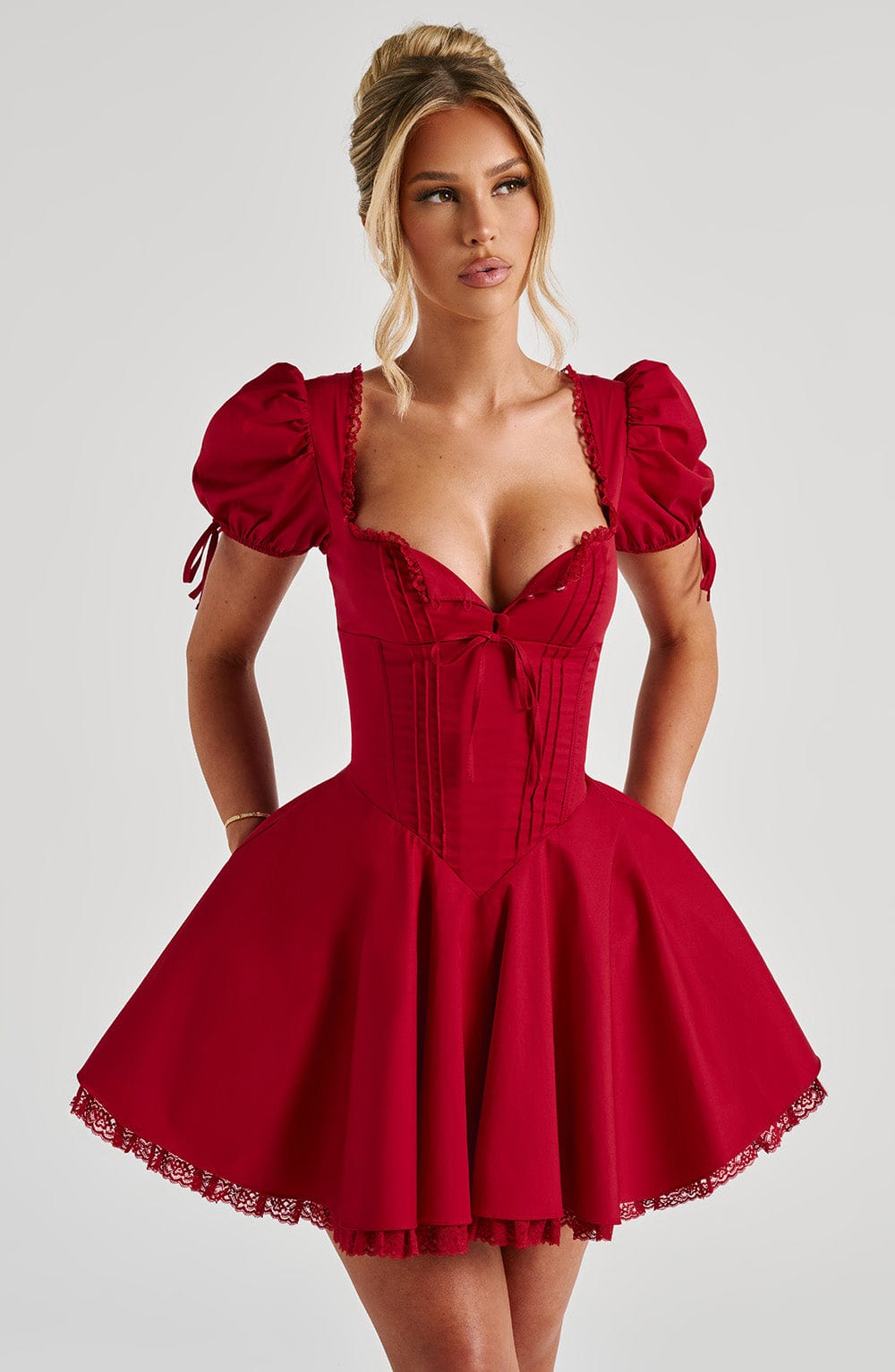 ANNIE MINI DRESS - RED