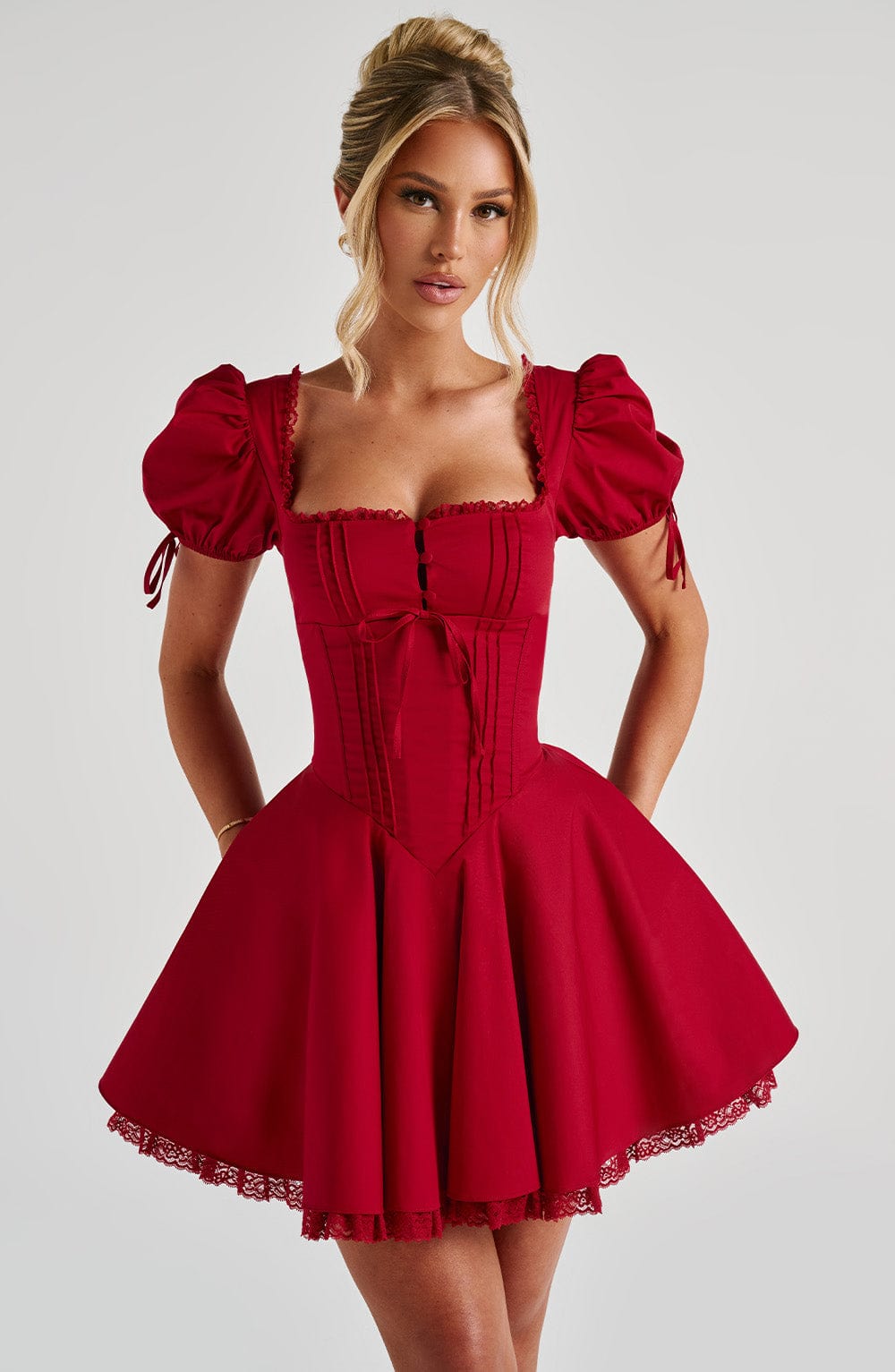 ANNIE MINI DRESS - RED