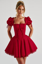 ANNIE MINI DRESS - RED
