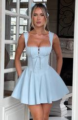 ANTONELLA MINI DRESS - BLUE
