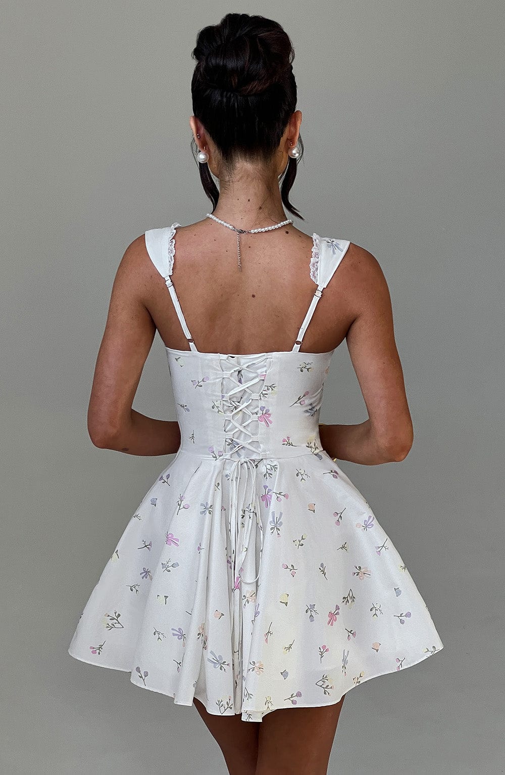 ANTONELLA MINI DRESS - MULTI FLORAL PRINT