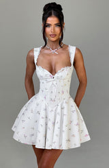 ANTONELLA MINI DRESS - MULTI FLORAL PRINT