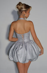 ARAMINTA MINI DRESS - SILVER