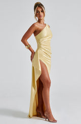ARIEL MAXI DRESS - LEMON