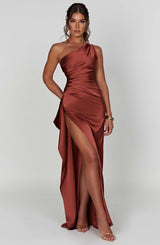 ARIEL MAXI DRESS - RUST