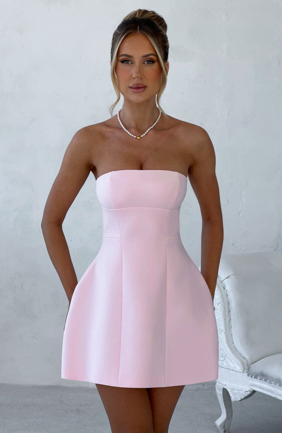MINIVESTIDO ASHA - ROSA PASTEL