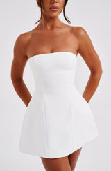 ASHA MINI DRESS - IVORY