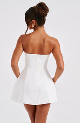 ASHA MINI DRESS - IVORY