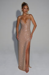 ASHTON MAXI DRESS - GOLD