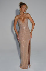 ASHTON MAXI DRESS - GOLD