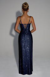 ASHTON MAXI DRESS - NAVY