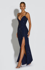 ASHTON MAXI DRESS - NAVY
