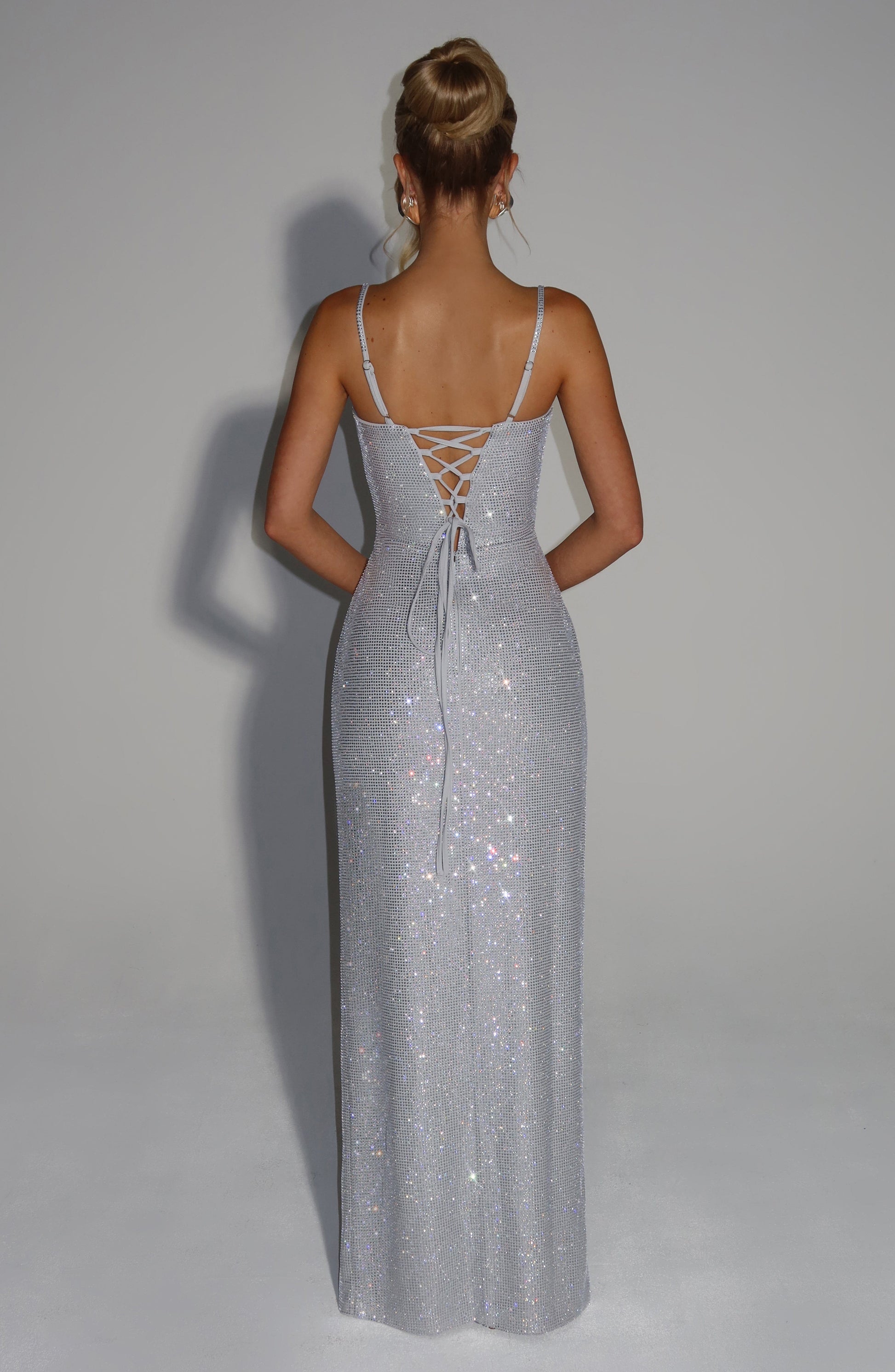 ASHTON MAXI DRESS - SILVER
