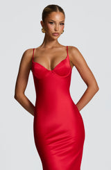 ATHENA MAXI DRESS - RED